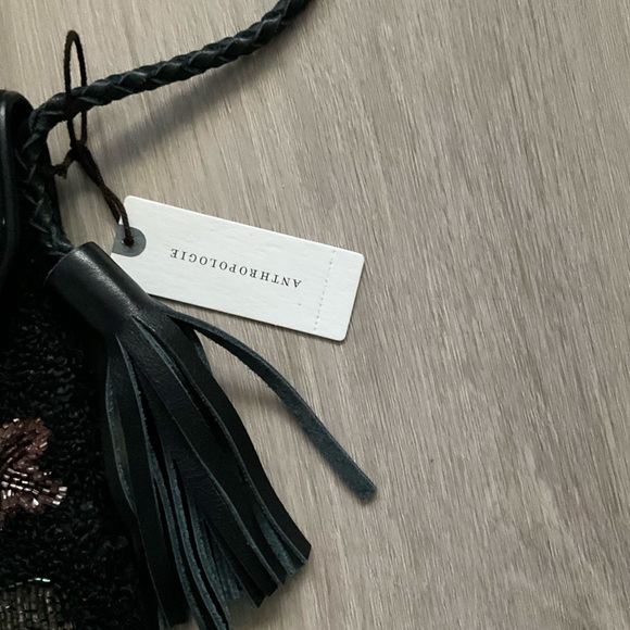 Anthropologie Bohemian Beaded Shoulder Bag - Picture 4 of 8